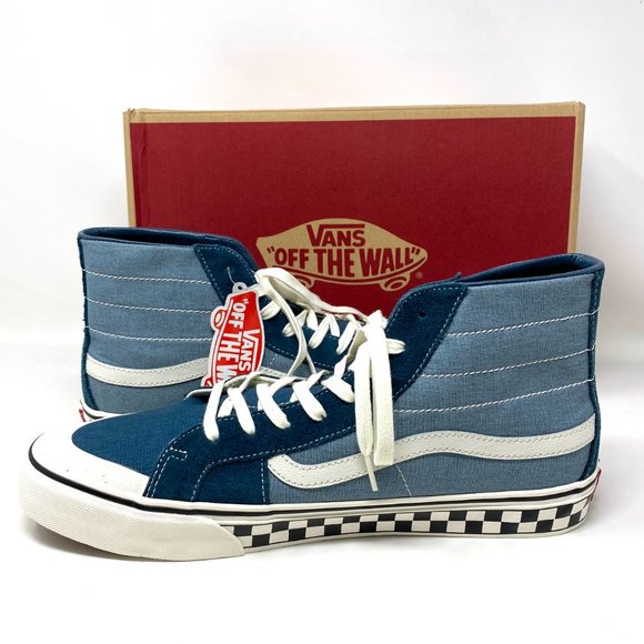 VANS  Sk8-Hi 139 Decon suede Canvas Blue Men - Picture 5 of 7